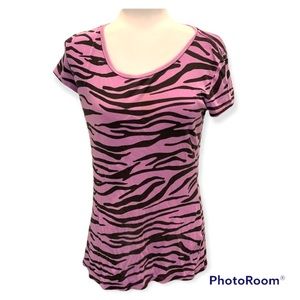 💕bundle only-Inollie Light Purple Zebra Print Shirt